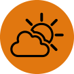 cloud and sun icon