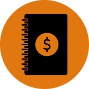 Budget notebook icon